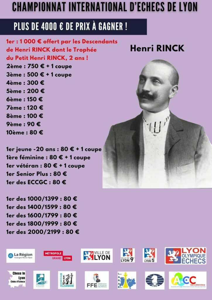 Tournoi Henri Rinck ECAM avril 2026
