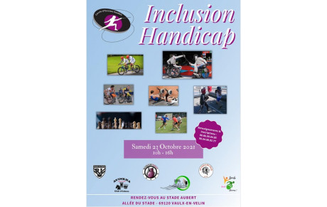 Journée Inclusion Handicap samedi 23 octobre 2021